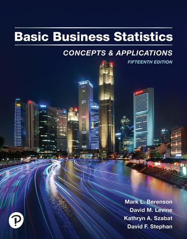 basic business statistics 15th edition mark l. berenson, david m. levine, kathryn a. szabat, david f. stephan