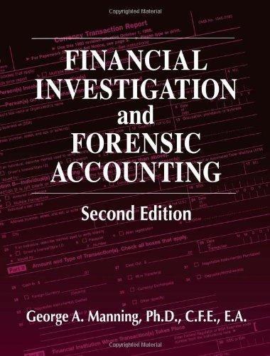 financial investigation and forensic accounting 2nd edition george a. manning 0849322235, 9780849322235