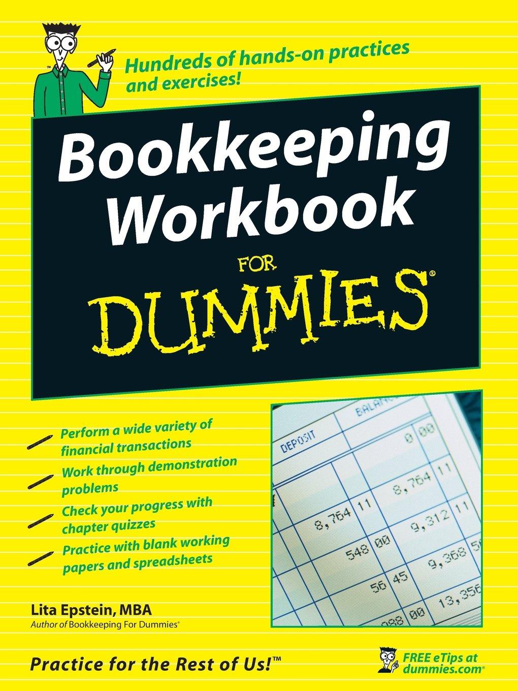bookkeeping workbook for dummies 1st edition lita epstein 0470169834, 978-0470169834