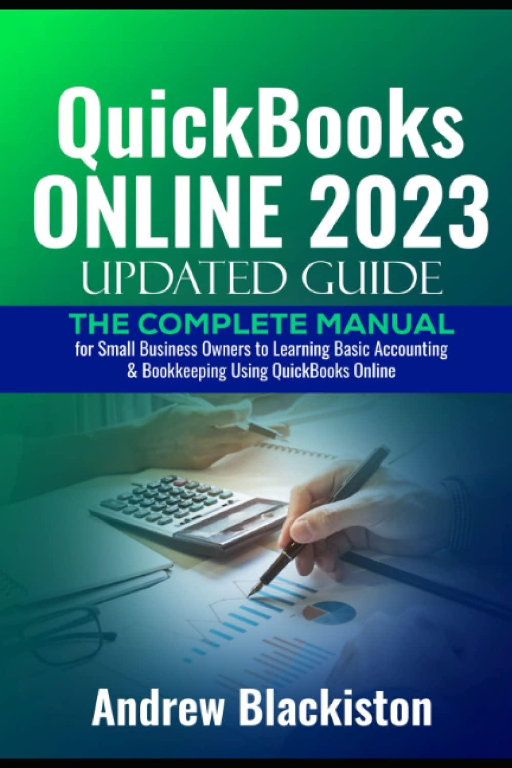 quickbooks online 2023 updated guide 1st edition andrew blackiston 8375383712, 979-8375383712