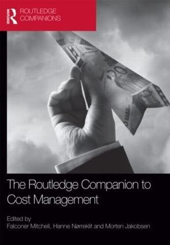 the routledge companion to cost management 1st edition falconer mitchell, hanne nørreklit, morten jakobsen