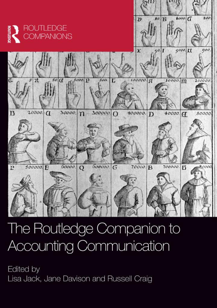 the routledge companion to accounting communication 1st edition lisa jack, jane davison, russell craig