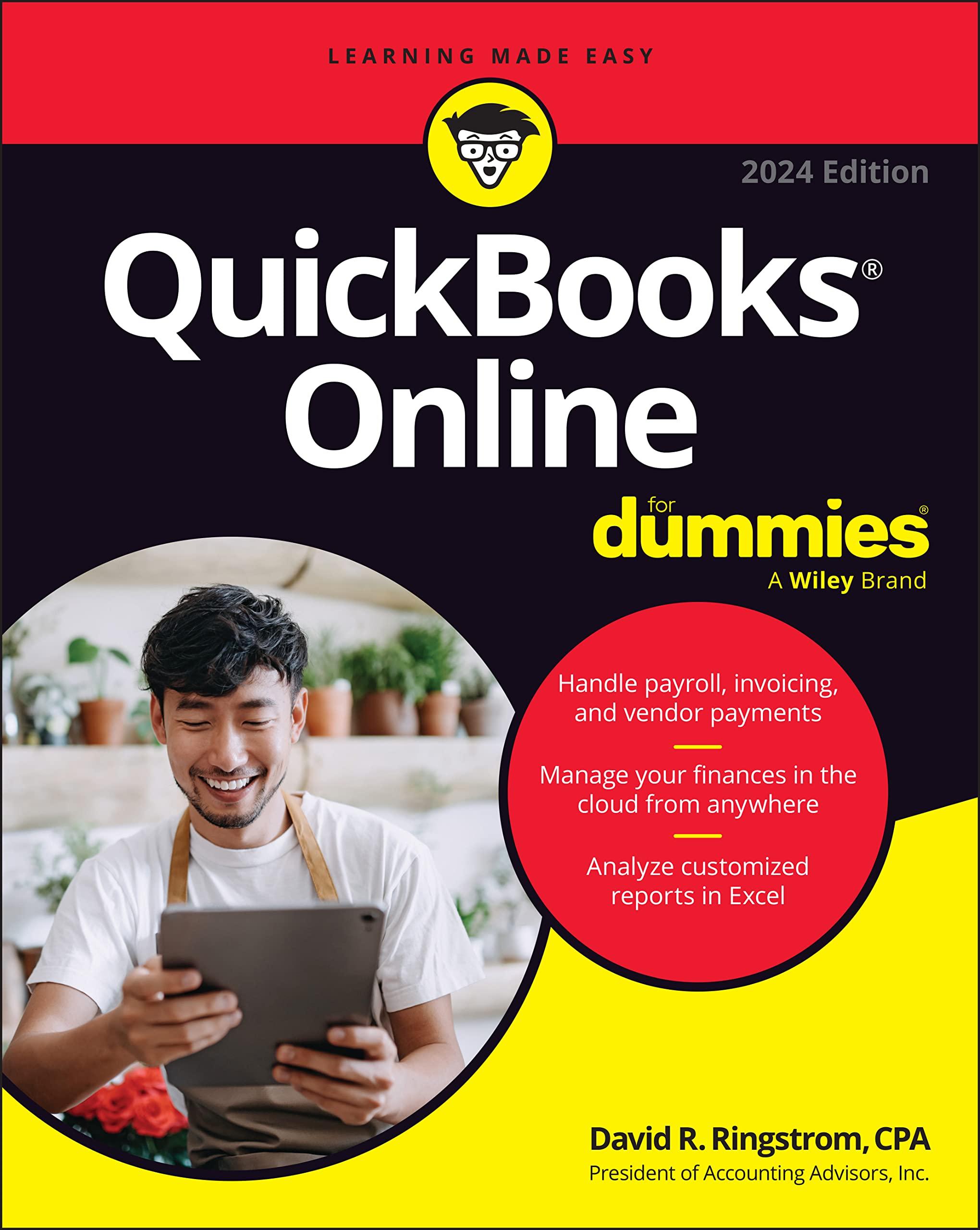 quickbooks online for dummies 2024th edition david h. ringstrom 1394206518, 978-1394206513