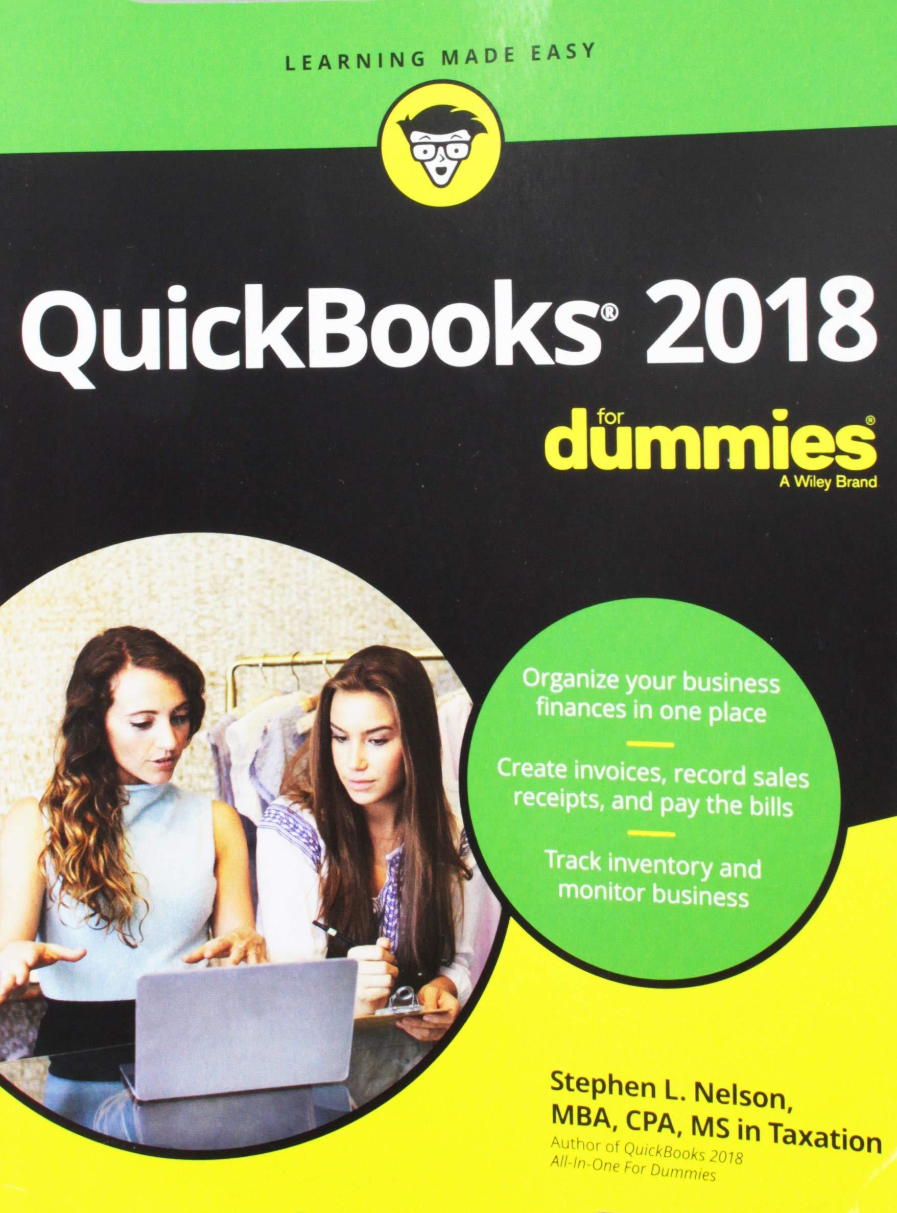 quickbooks 2018 for dummies 1st edition stephen l. nelson 1119397383, 978-1119397380