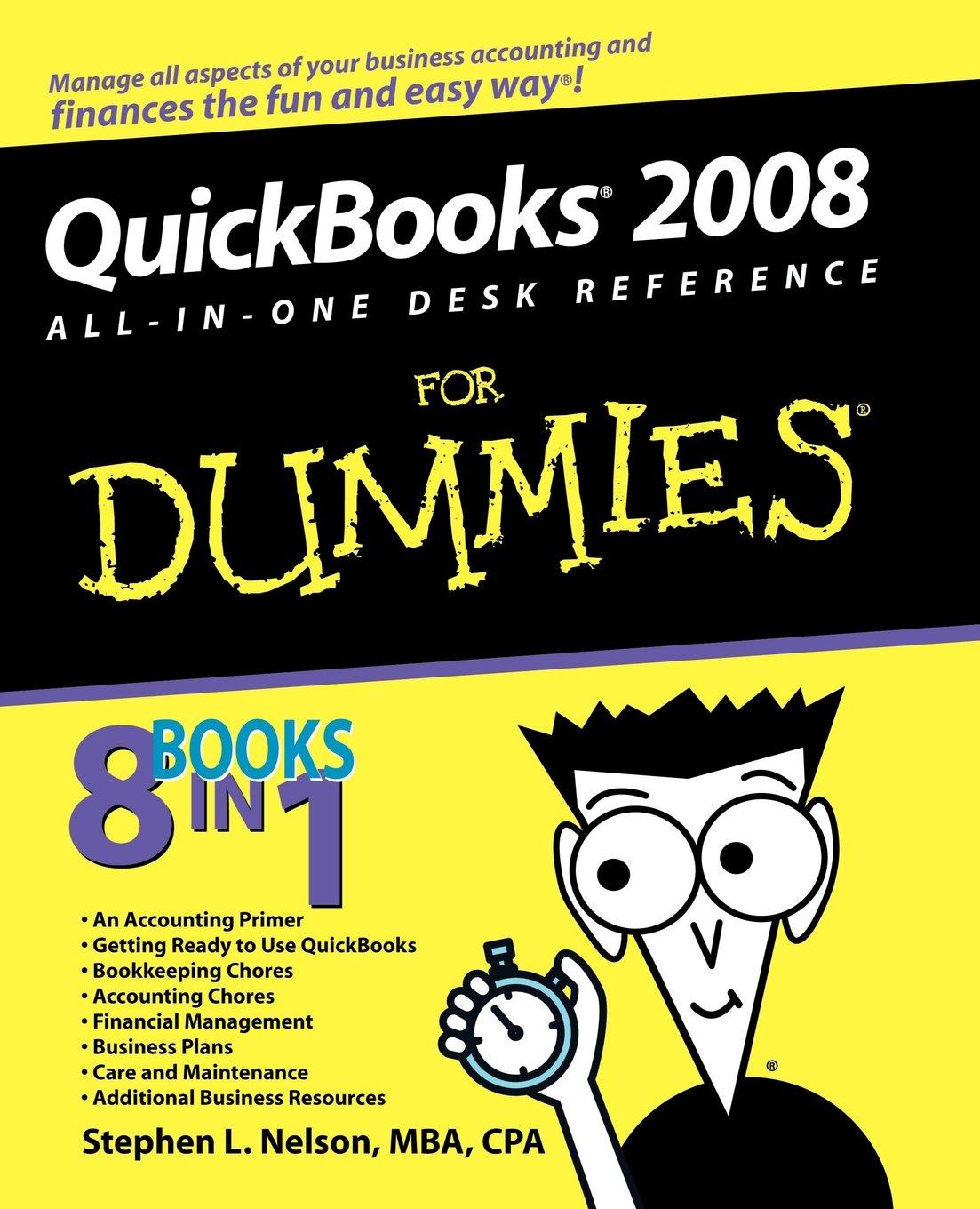 quickbooks 2008 desk reference 4th edition stephen l. nelson 047018471x, 978-0470184714