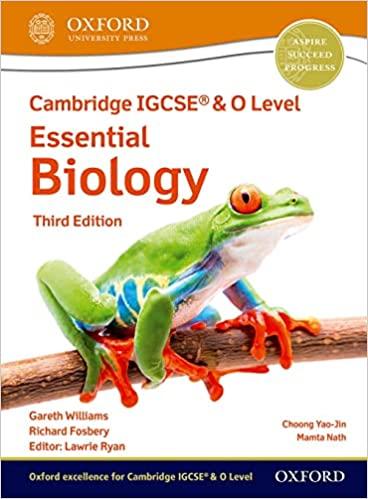 cambridge igcse and o level essential biology 3rd edition richard fosbery, gareth williams 1382006039,