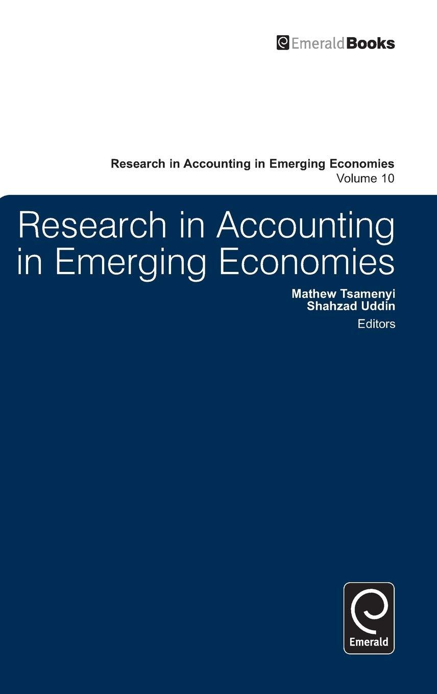 research in accounting in emerging economies volume 10 1st edition shahzad uddin, mathew tsamenyi 0857244515,