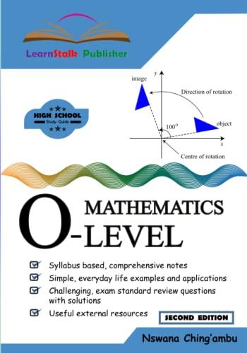 learnstalk mathematics o level 2nd edition nswana ching'ambu 979-8372909380