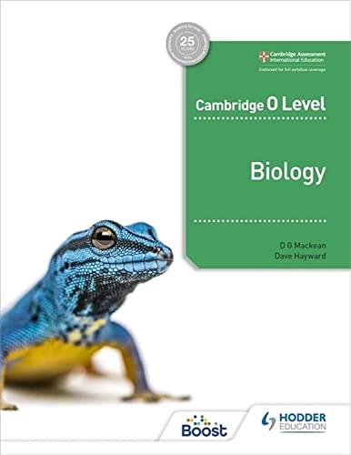 cambridge o level biology 1st edition d. g. mackean, dave hayward 1398310581, 978-1398310582