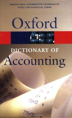 A Dictionary Of Accounting