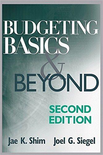 budgeting basics and beyond 2nd edition dr. jae k. shim, joel g. siegel 0471725021, 9780471725022