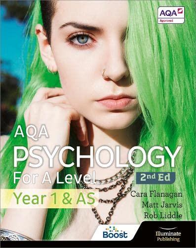 aqa psychology for a level year 1 and as 2nd edition cara flanagan, matt jarvis, rob liddle 1912820420,