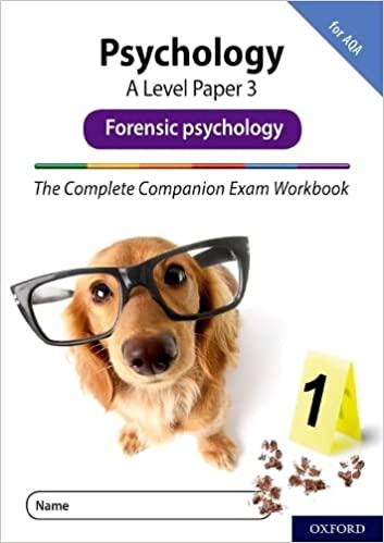 aqa psychology a level paper 3 exam workbook forensic psychology 1st edition rob mcilveen, clare compton,