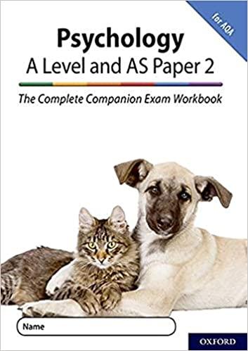 aqa psychology a level year 1 and as paper 2 exam workbook 1st edition rob mcilveen, clare compton, mike