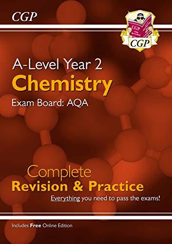 a level chemistry aqa year 2 complete revision and practice 1st edition cgp books 1789080282, 978-1789080285