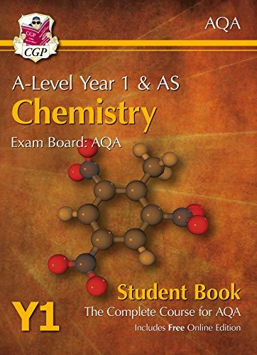 a level chemistry for aqa year 1 as student book 1st edition cgp books 1782943218, 978-1782943211