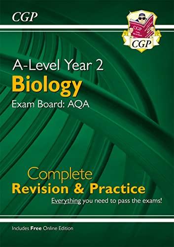 a level biology aqa year 2 complete revision and practice 1st edition cgp books 1789080258, 978-1789080254