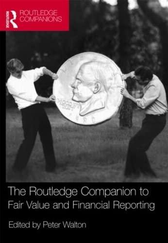 The Routledge Companion To Fair Value And Financial Reporting