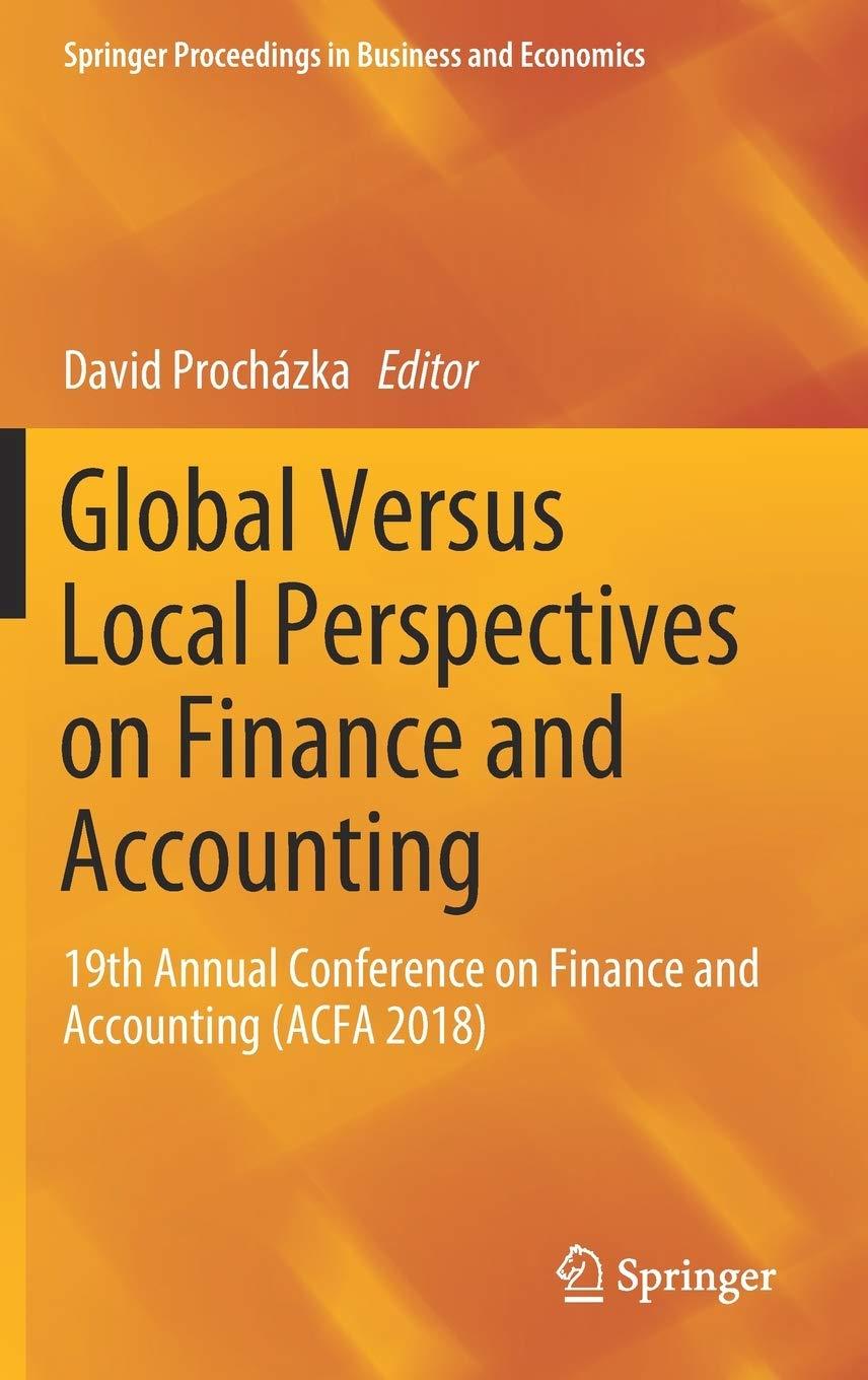 global versus local perspectives on finance and accounting 1st edition david procházka 3030118509,