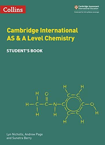 cambridge international as and a level chemistry students book 1st edition lyn nicholls, andrew page, sunetra