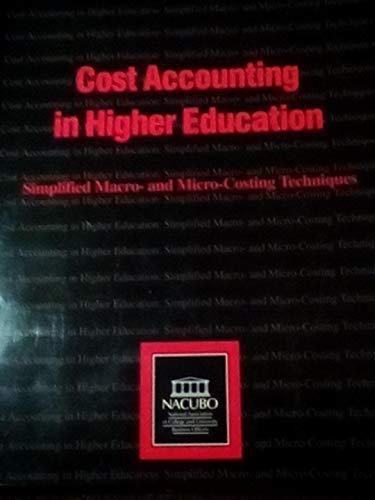 cost accounting in higher education 1st edition hans h. jenny 1569720061, 978-1569720066