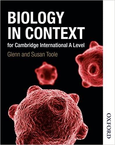 biology in context for cambridge international a level 1st edition glenn toole, susan toole 1408515229,