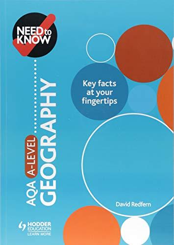 need to know aqa a level geography 1st edition david redfern 1510428488, 978-1510428485