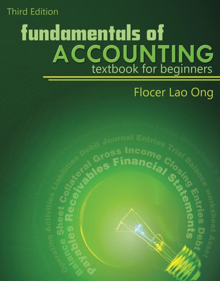 fundamentals of accounting textbook for beginners 3rd edition flocer lao ong 9719946342, 9789719946342