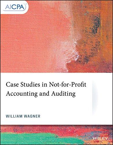 case studies in not for profit accounting and auditing 1st edition william wagner 1119511313, 978-1119511311
