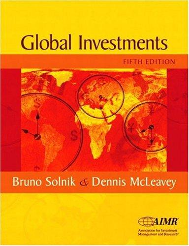international investments 5th edition bruno h. solnik, dennis w. mcleavey 0201785684, 978-0201785685