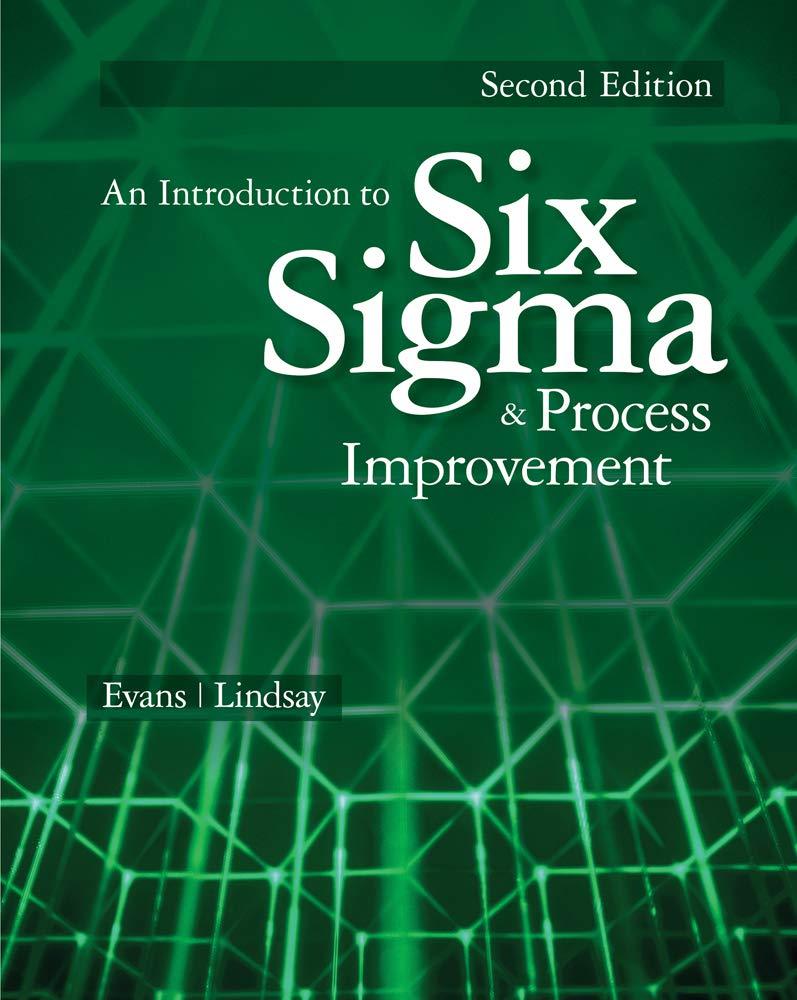 an introduction to six sigma and process improvement 2nd edition james r. evans, william m. lindsay