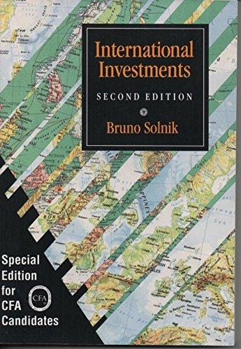 international investments 2nd edition bruno solnik 0201507781, 978-0201507782