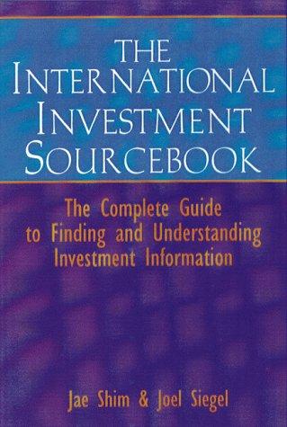 the investment sourcebook 1st edition michael constas, jae k. shim 0814405150, 978-0814405154
