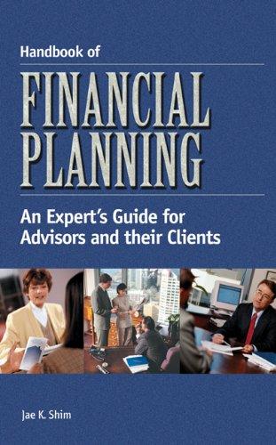 handbook of financial planning 1st edition jae k. shim 0538726857, 978-0538726856