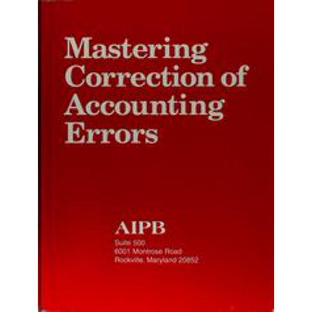 mastering correction of accounting errors 1st edition fettus 1884826261, 9781884826269