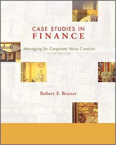 case studies in finance 5th edition robert f. bruner 0072994754, 9780072994759