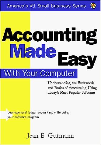 accounting made easy with your computer 1st edition gutmann, jean e. 1570711267, 978-1570711268