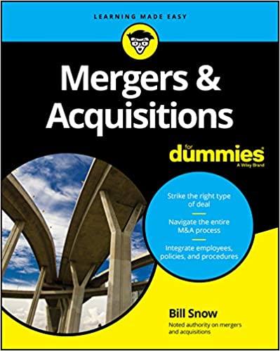 mergers and acquisitions for dummies 1st edition bill snow, william r. snow 111954386x, 9781119543862
