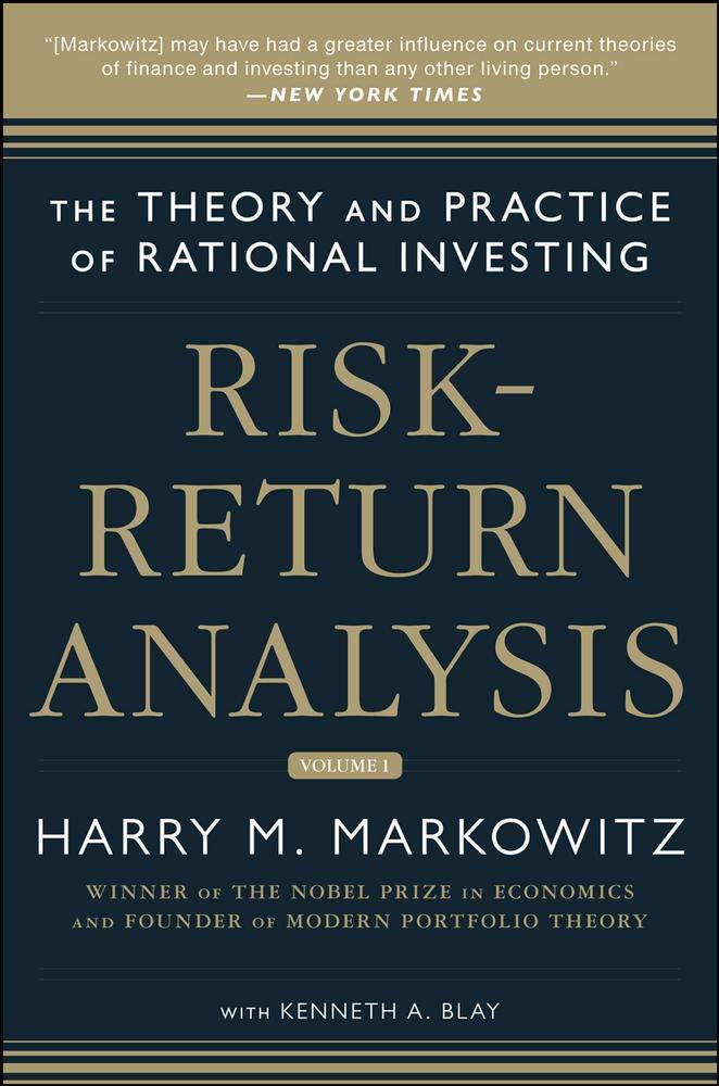 risk return analysis volume 1 1st edition harry markowitz, kenneth blay 007181793x, 978-0071817936