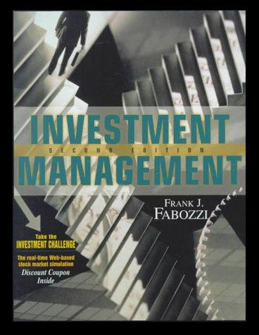 investment management 2nd edition frank j. fabozzi 0138891559, 978-0138891558