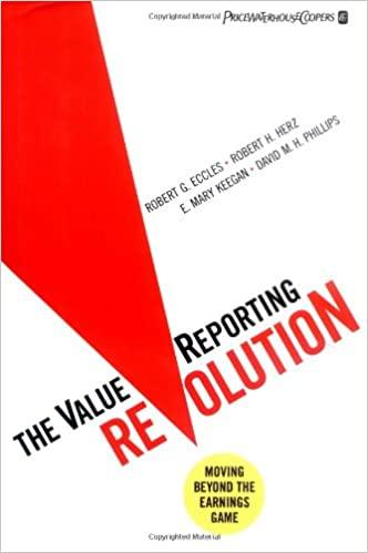 the valuereporting revolution moving beyond the earnings game 1st edition robert g. eccles, robert h. herz,