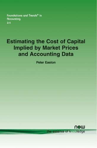 Estimating The Cost Of Capital Implied By Market Prices And Accounting Data
