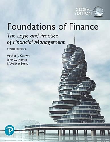 foundations of finance 10th global edition arthur keown, john martin, j. petty 1292318732, 978-1292318738