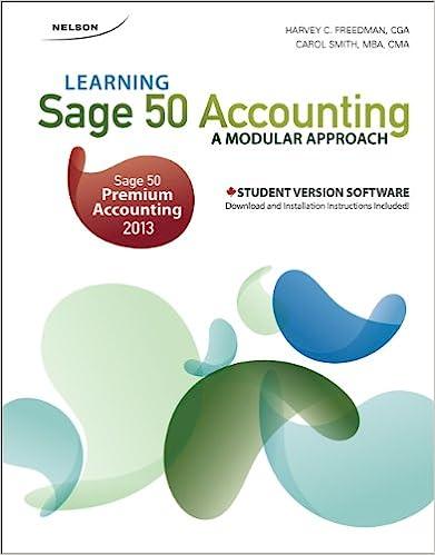learning sage 50 accounting a modular approach 14th edition harvey freedman, carol smith 0176530894,