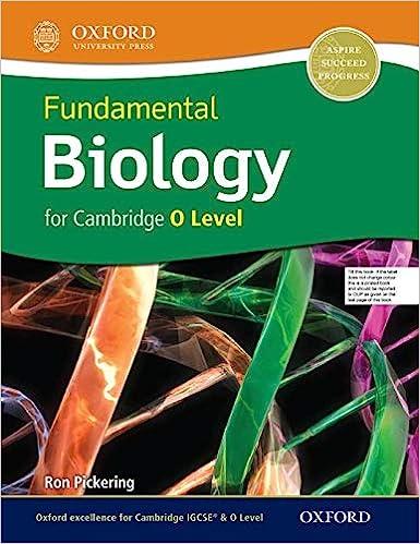 fundamental biology for cambridge o level 1st edition ron pickering 0198408730, 978-0198408734