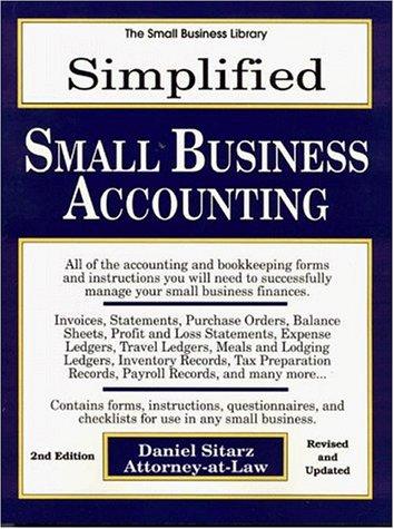 simplified small business accounting 2nd edition daniel sitarz 0935755616, 9780935755619