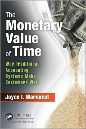 the monetary value of time why traditional accounting systems make customers wait 1st edition joyce i.