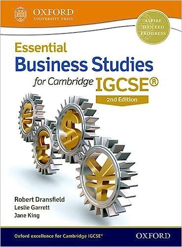 essential business studies for cambridge igcserg student book cie igcse essential series 2nd edition robert