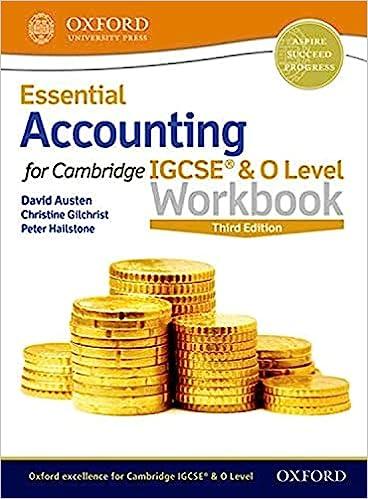 Essential Accounting For Cambridge IGCSE And O Level Workbook