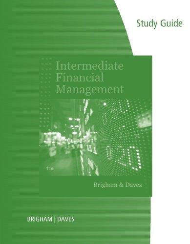 study guide intermediate financial management 11th edition eugene f. brigham, phillip r. daves 1111530270,